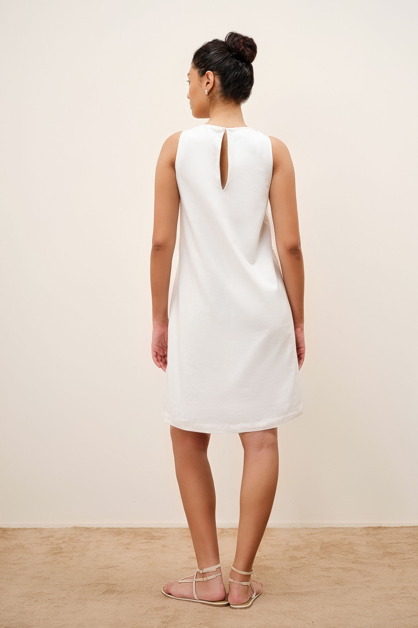 Buy White Embroidered Shift Dress Online for Women from AND India S26F6DRRF_WHITE Buy White Embroidered Shift Dress Online for Women from AND India S26F6DRRF_WHITE