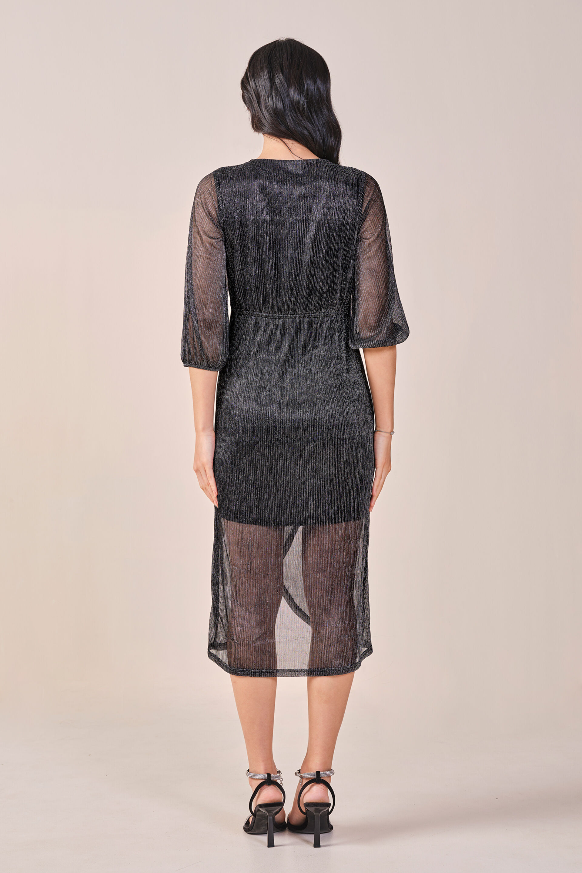 Shine On Dress, Black, image 4