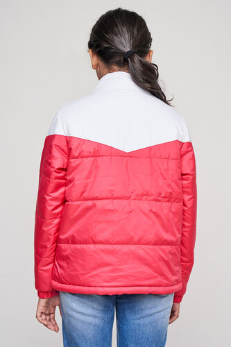 Red Self Design Straight Jacket, Red, image 2