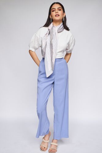 1 - Blue Solid Straight Bottom, image 2