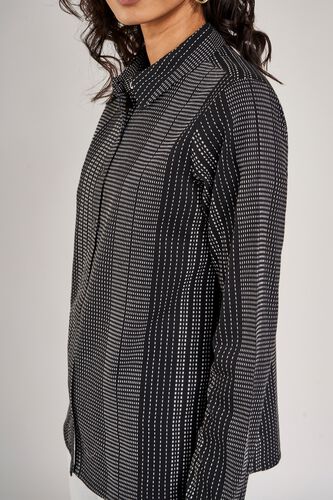 6 - Black Striped A-Line Top, image 6