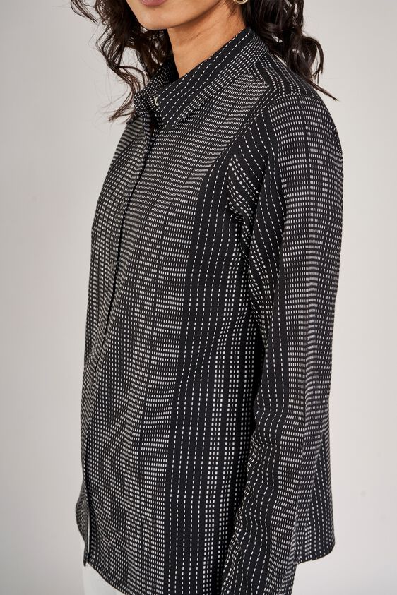 6 - Black Striped A-Line Top, image 6