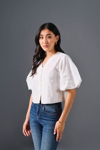 Ivory Cloud Top, White, image 2