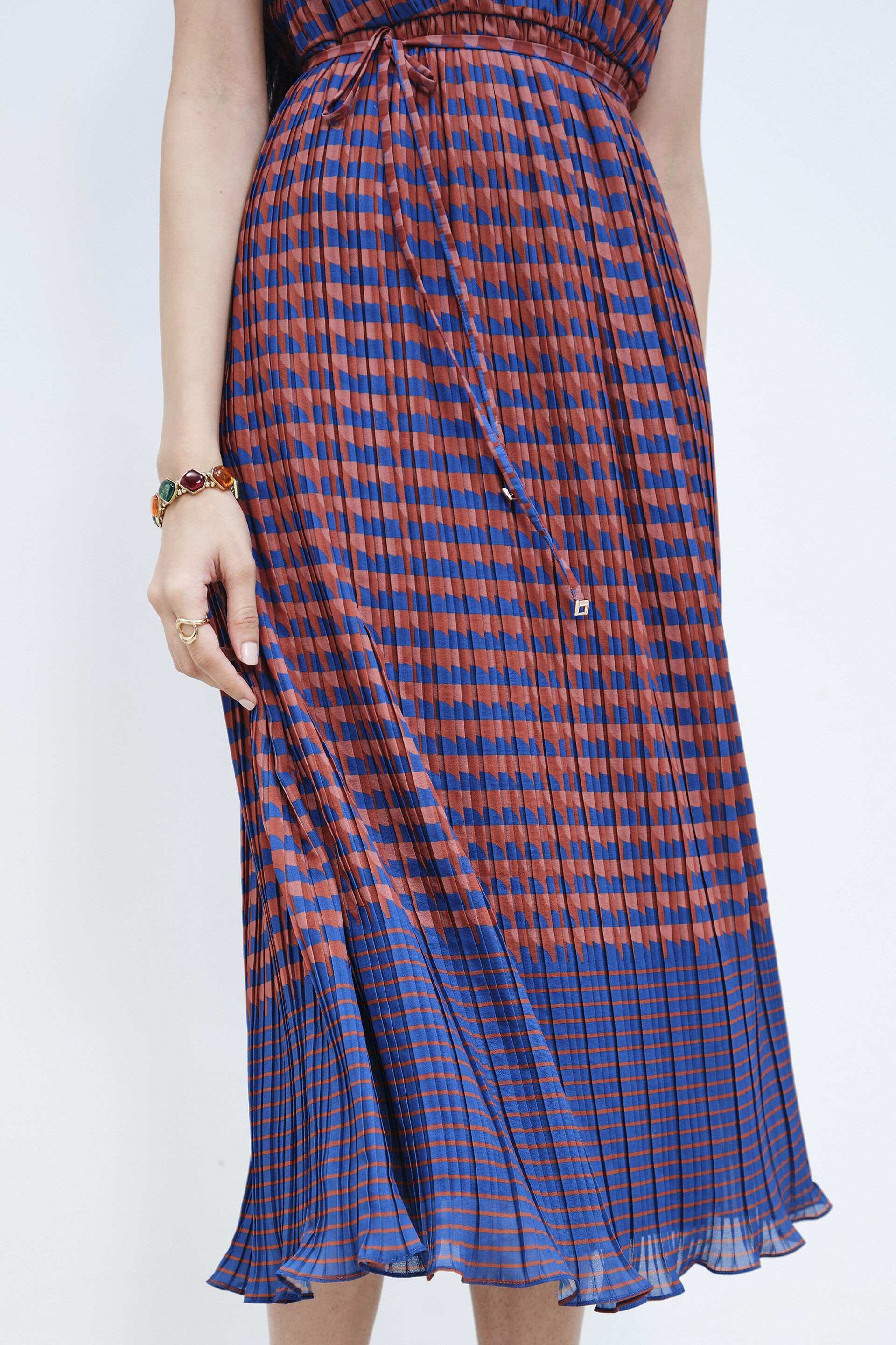 Geometry All Over Dress, Red, image 6