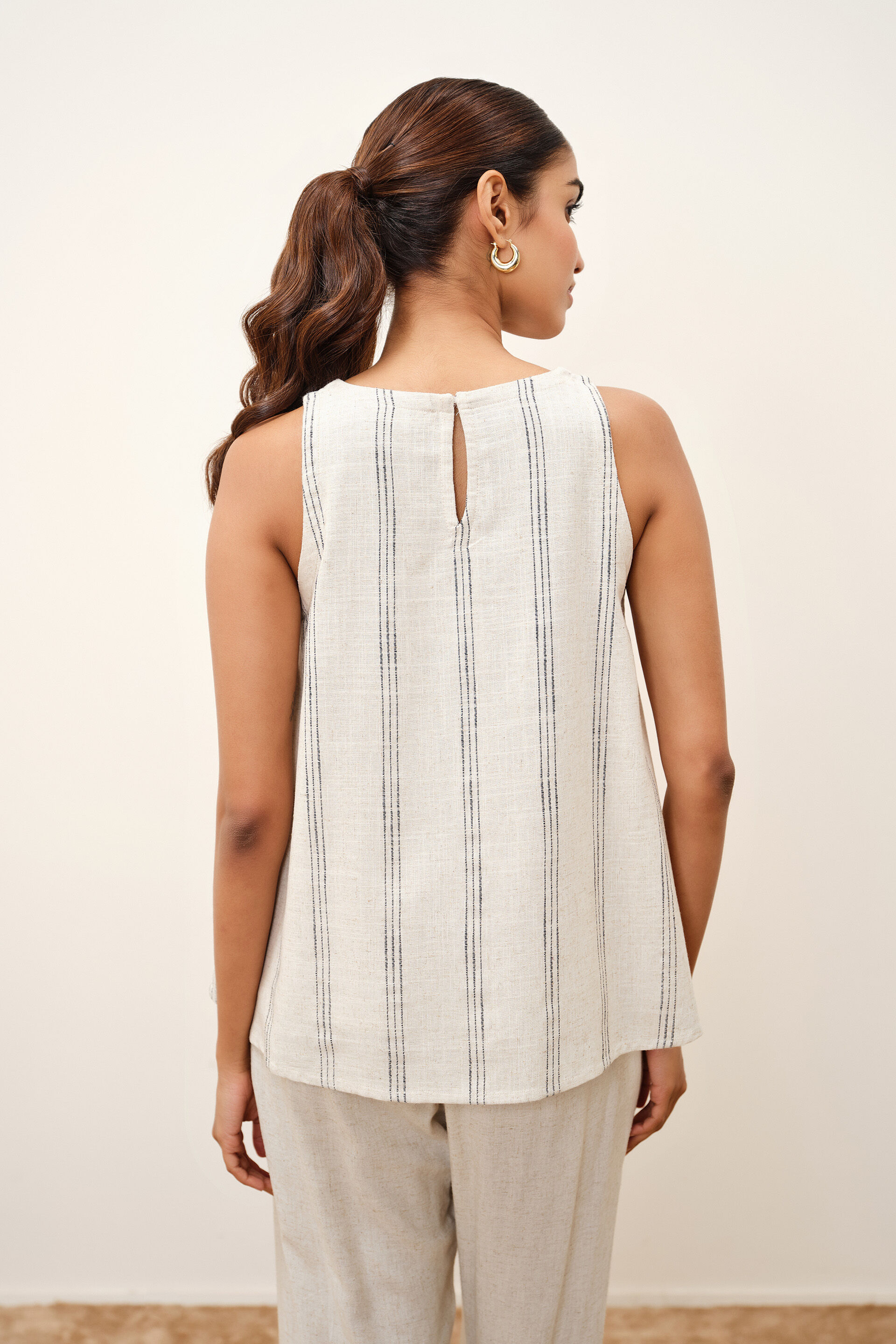 Linette Natural Top, Beige, image 5