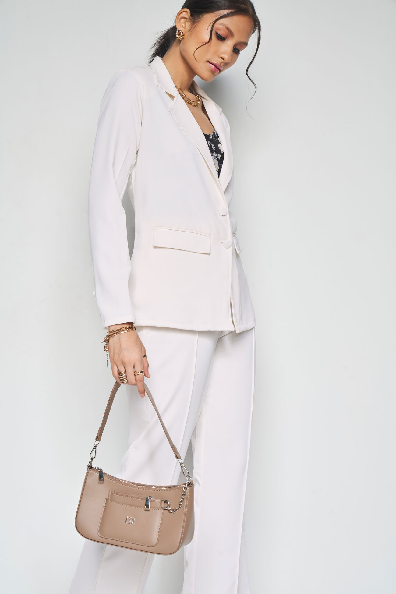 Boardroom Chic Co-ord Set, Ivory, image 4