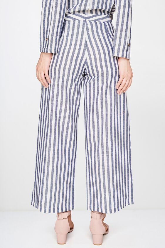 3 - Grey - White Stripes Wide Regular Bottom, image 3
