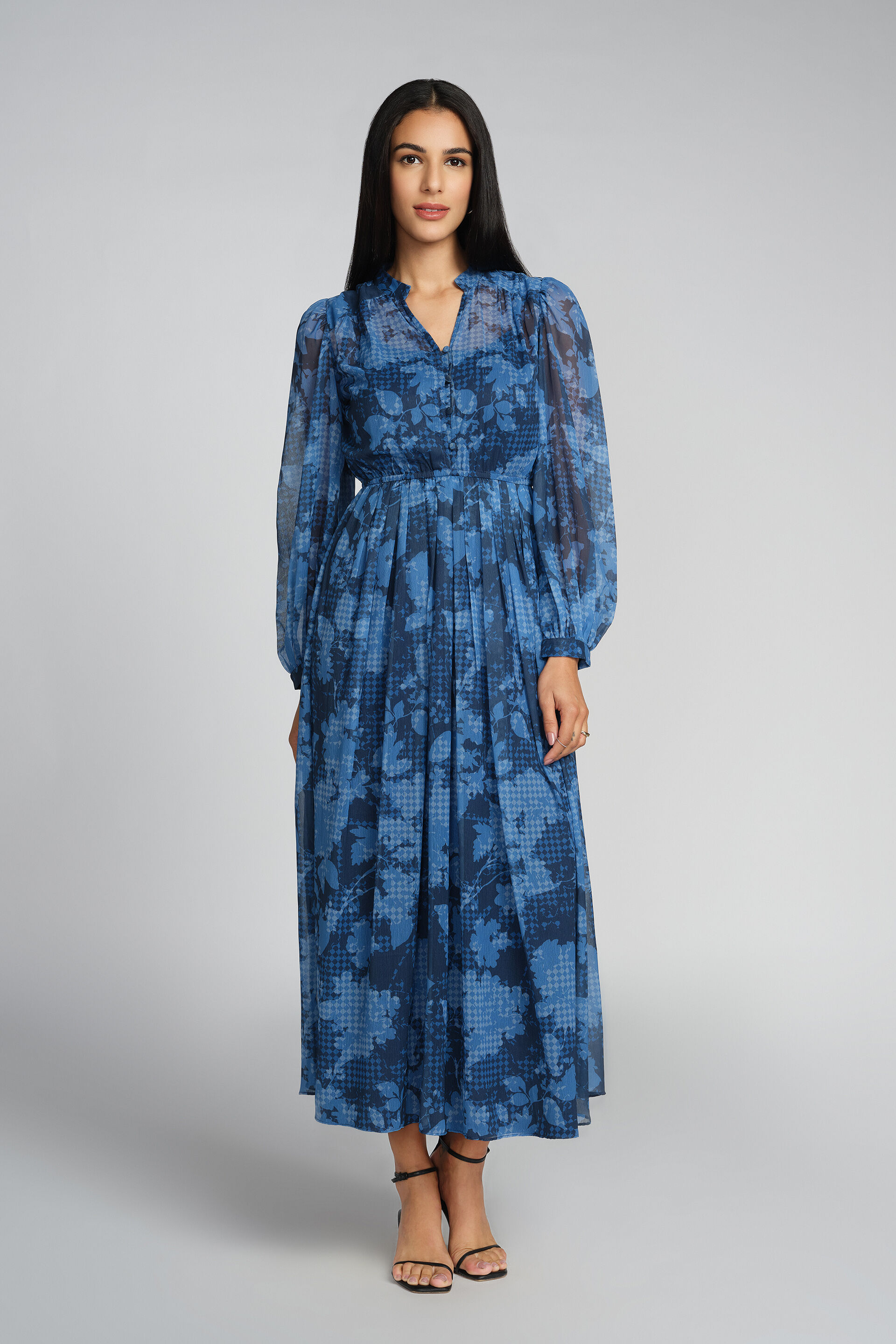 Delilah Maxi Dress, Blue, image 1