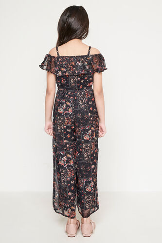 Multi Color Floral Off Shoulder Jumpsuit, Multi Color, image 4