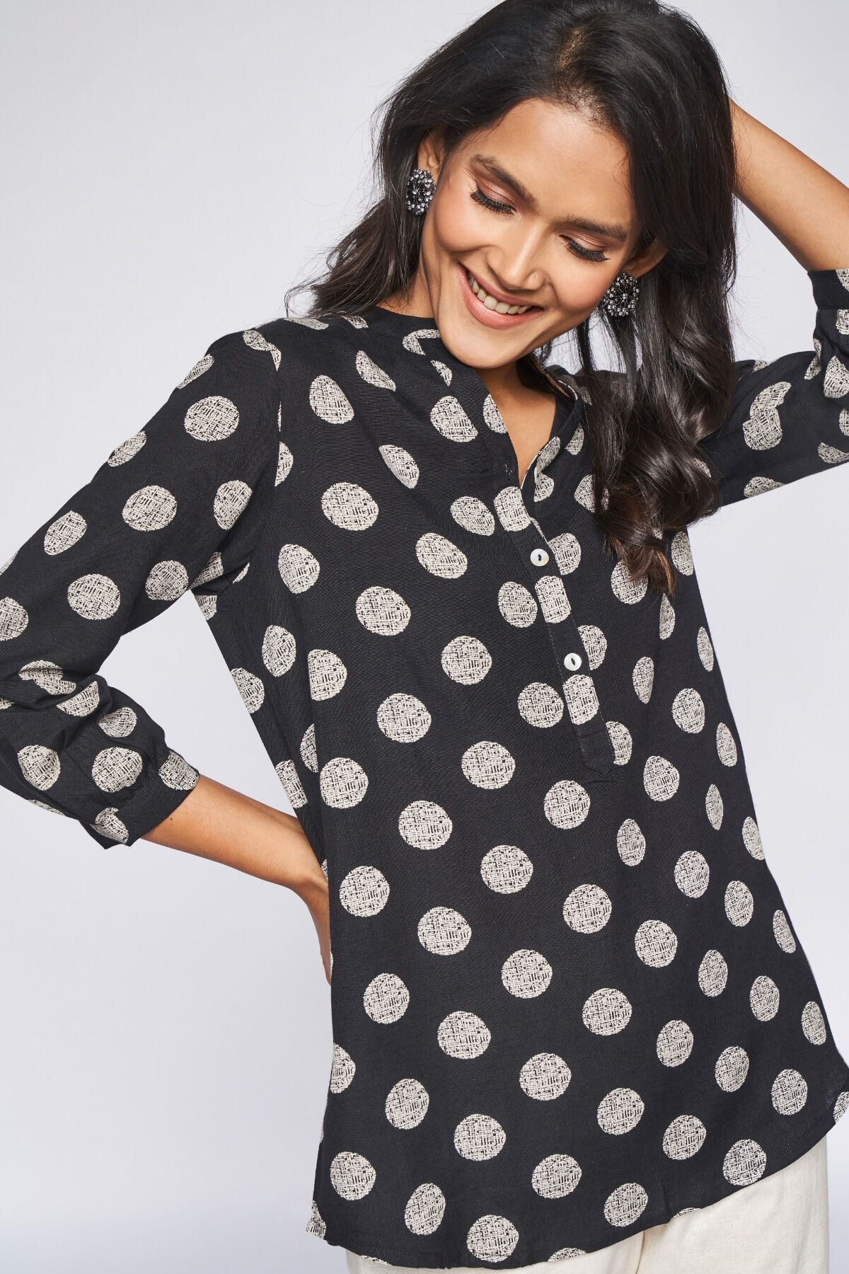 Polka dots tops online shopping store