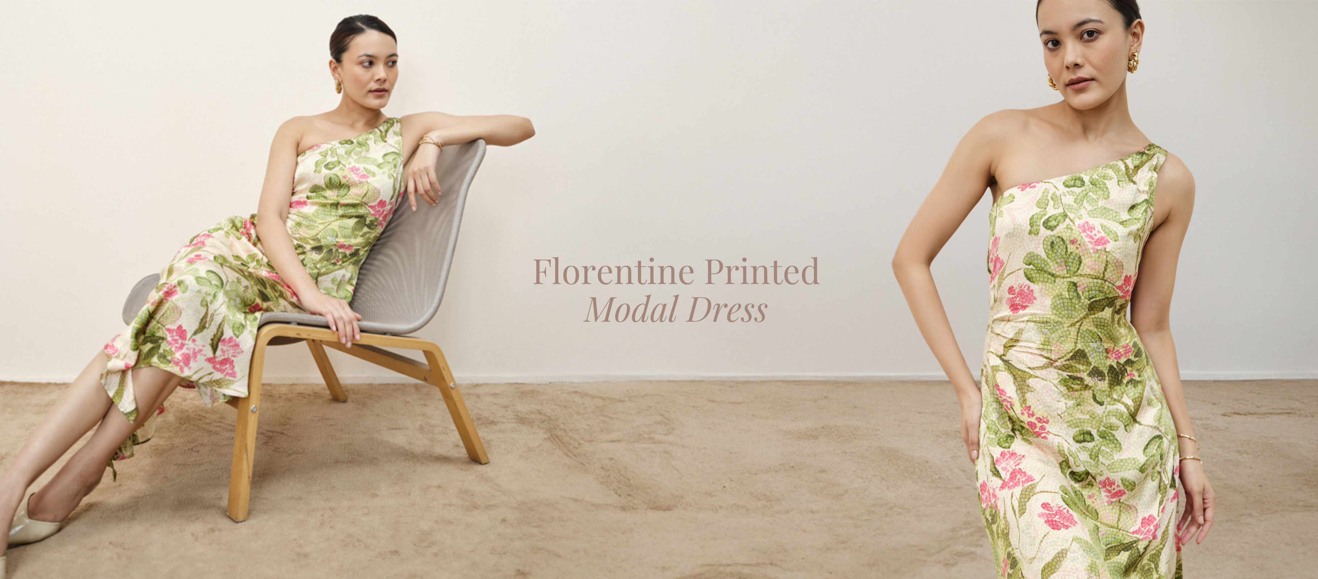 Pink Flower Modal Dress