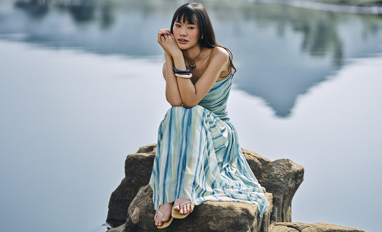 Off-White Midi Dress