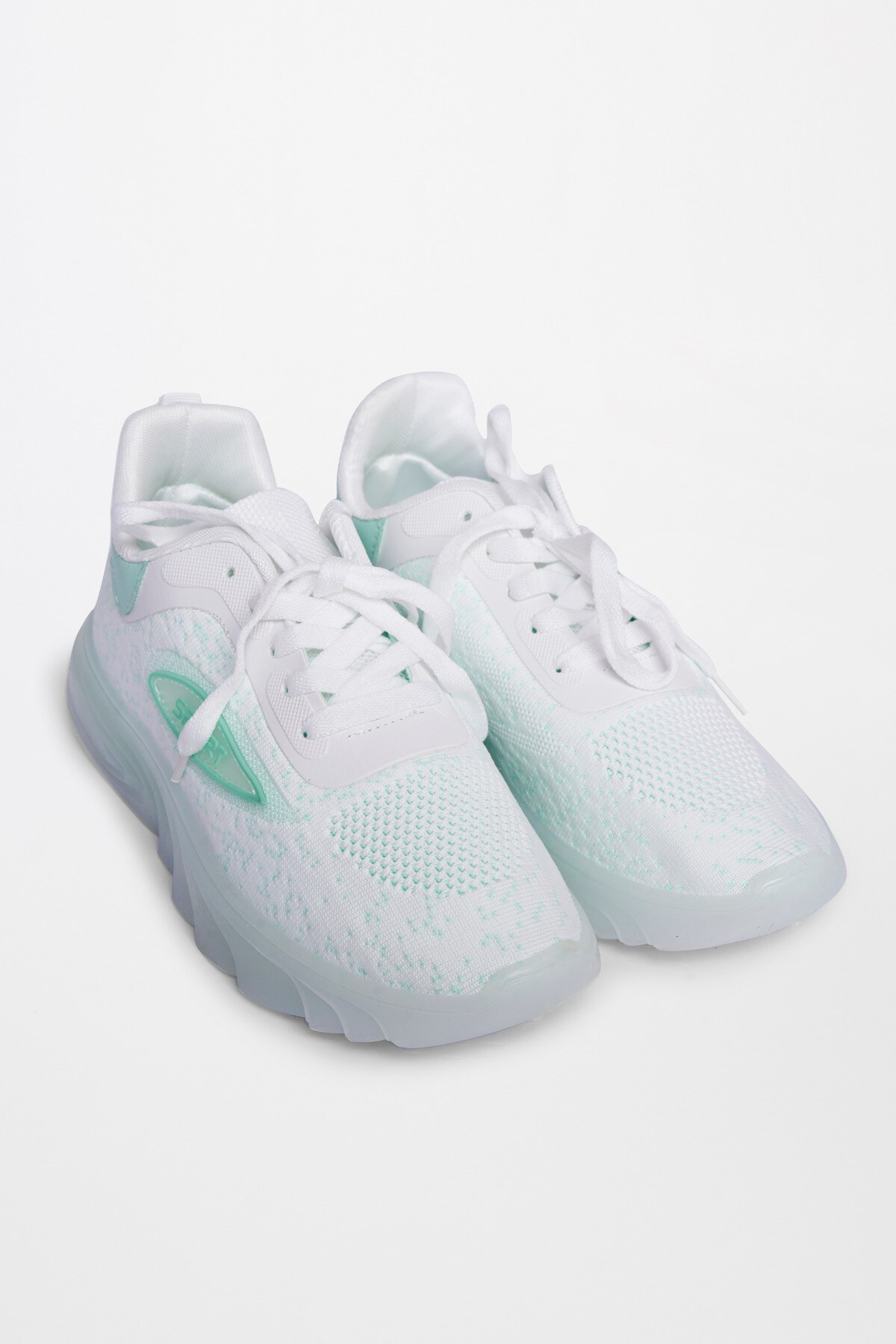Sage green top tennis shoes