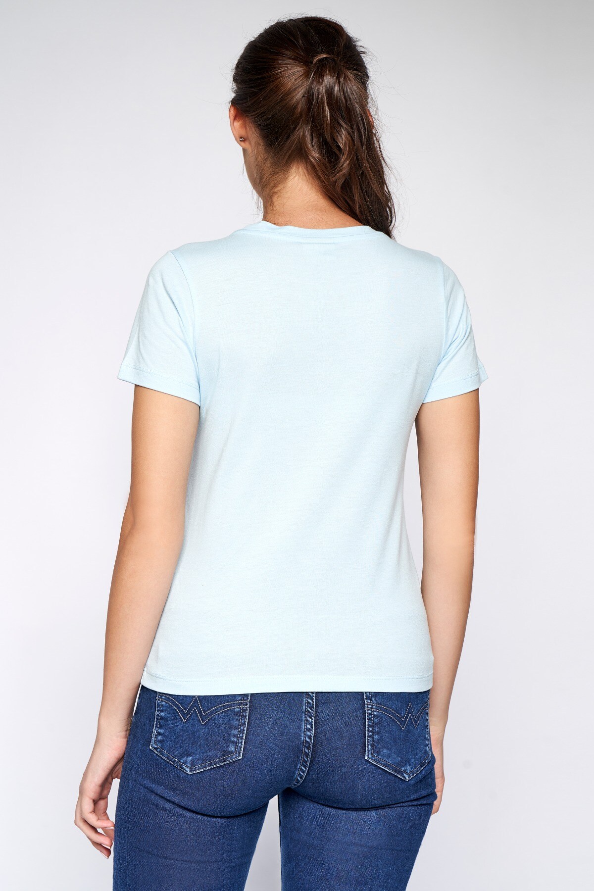 5 - Powder Blue Graphic Straight Top, image 5