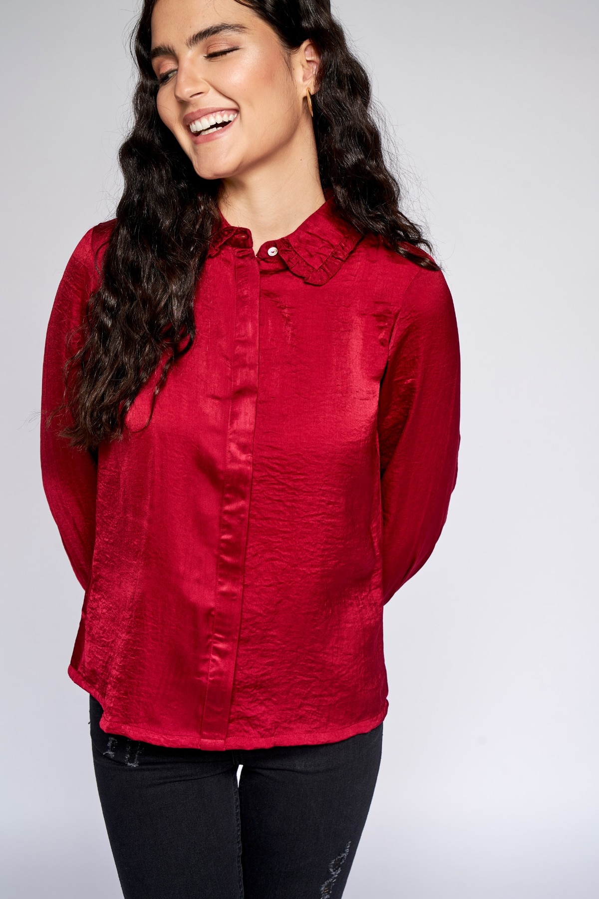 3 - Wine Solid Straight Top, image 3
