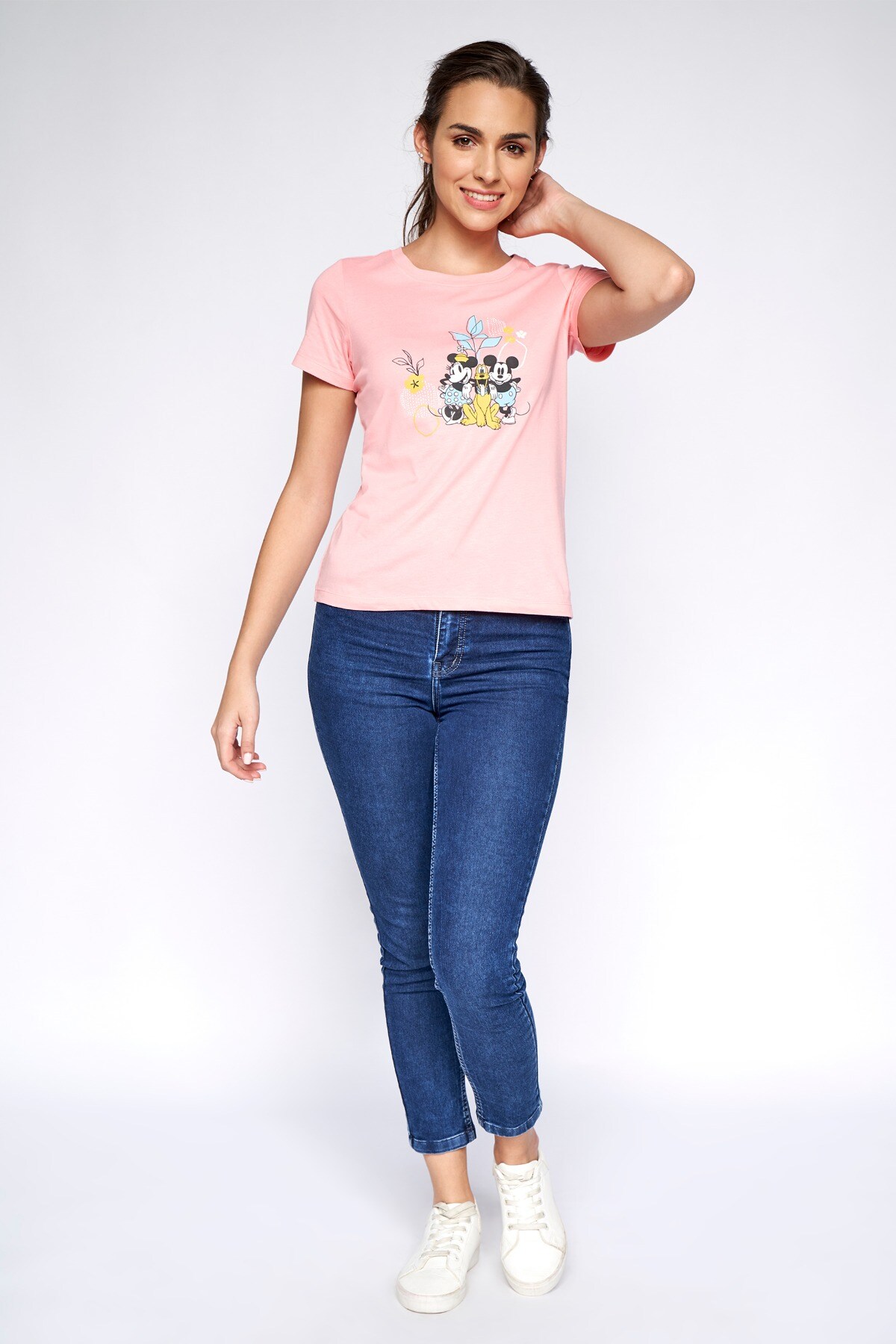 2 - Pink Graphic Straight Top, image 2