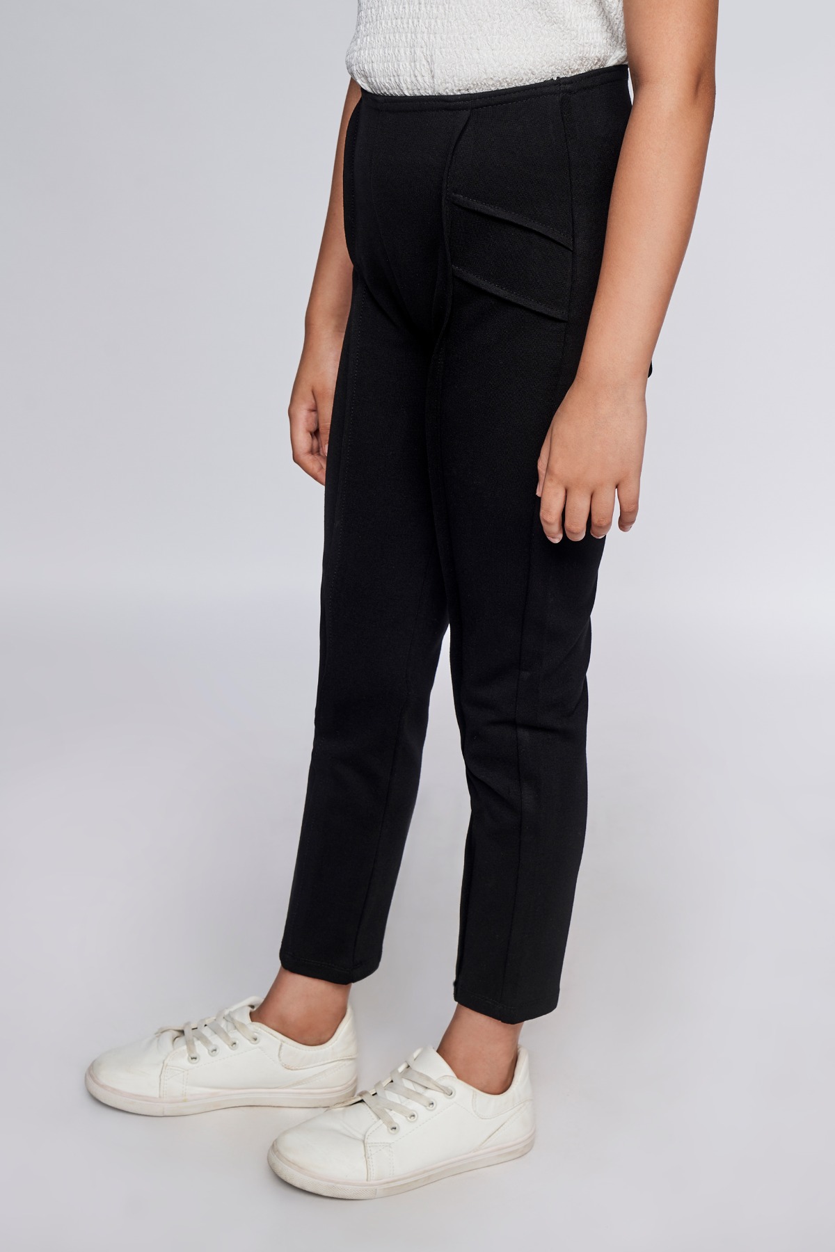 3 - Black Solid Straight Bottom, image 3