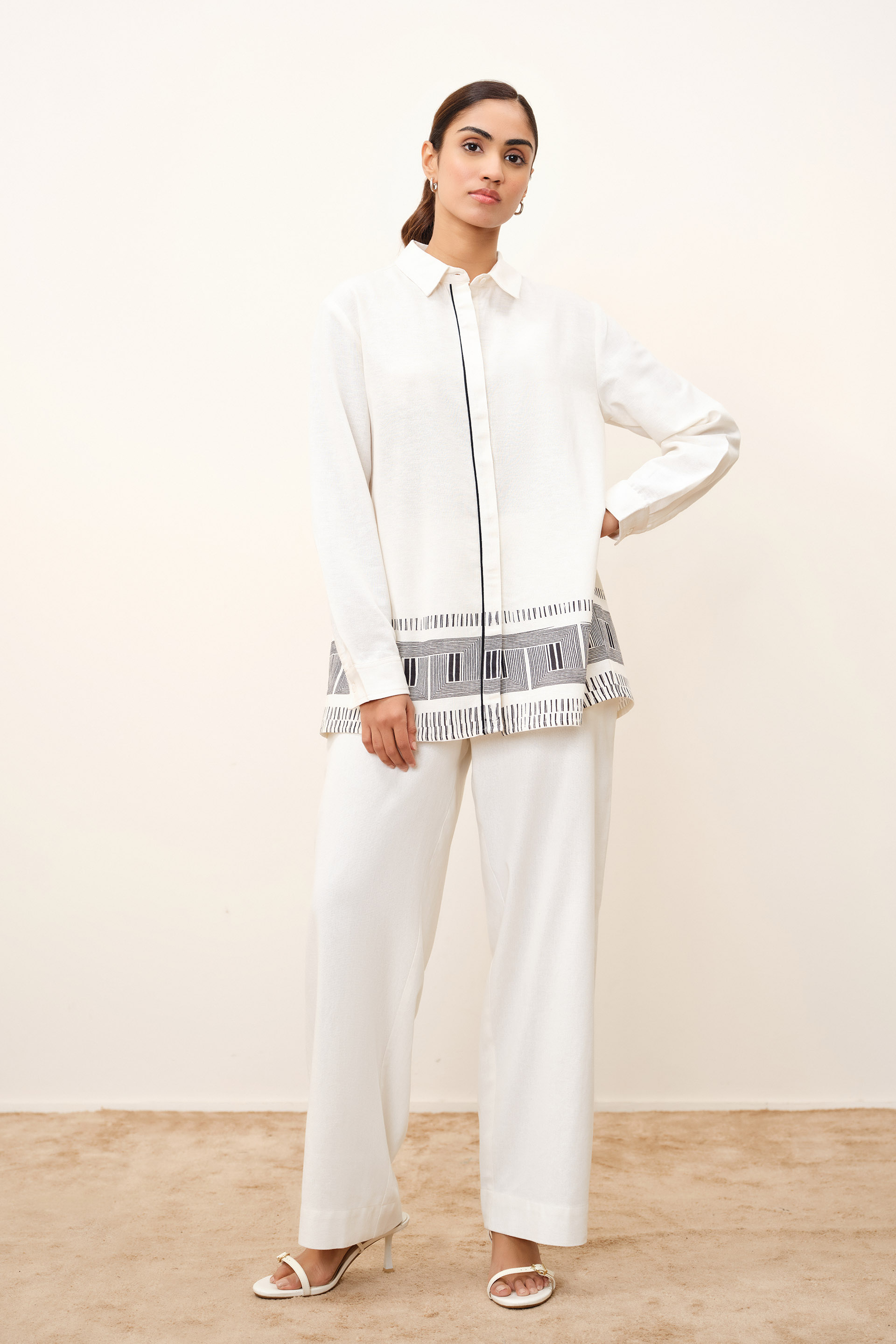 Sabina Beige Shirt, Beige, image 2