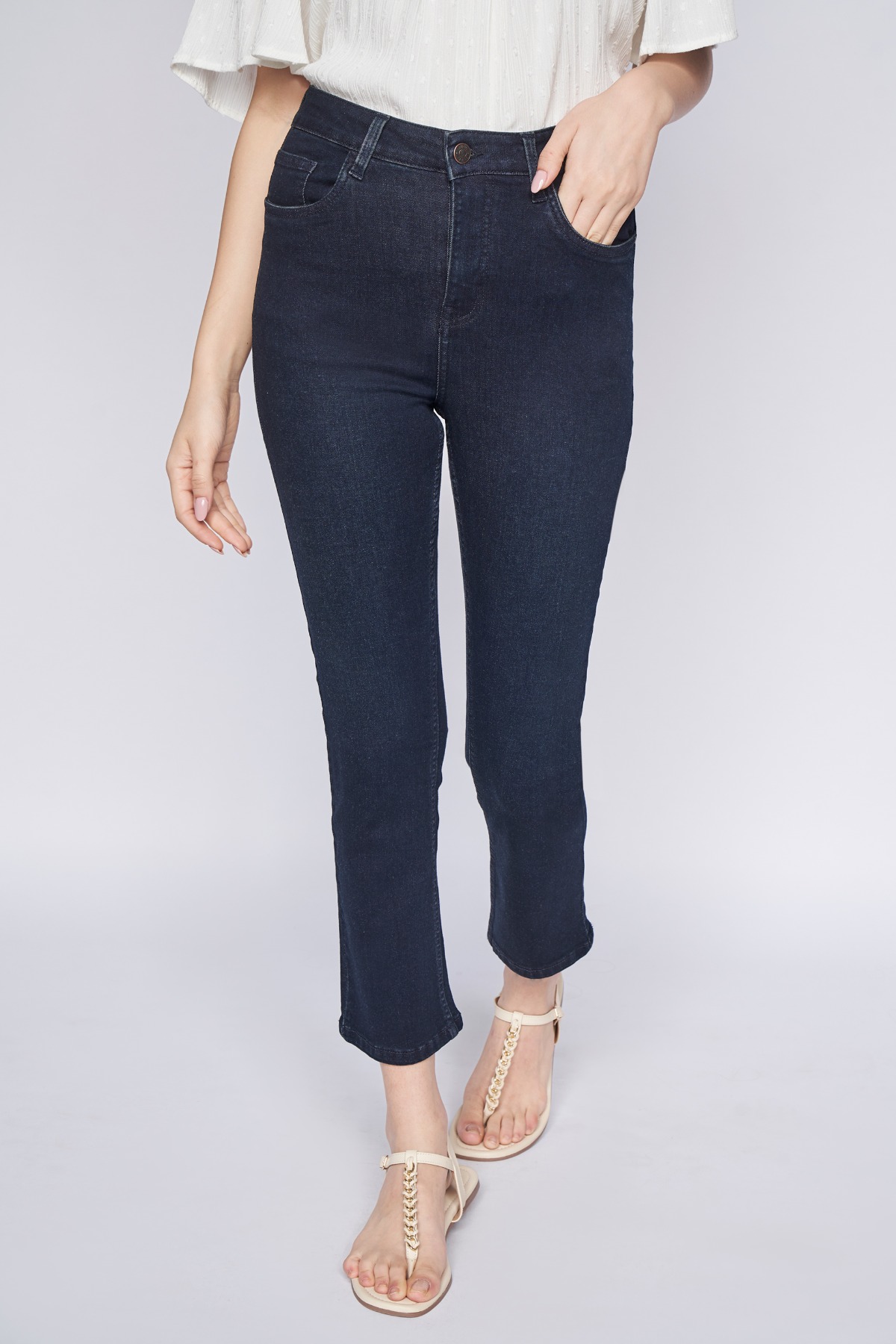 3 - Indigo Solid Straight Bottom, image 1