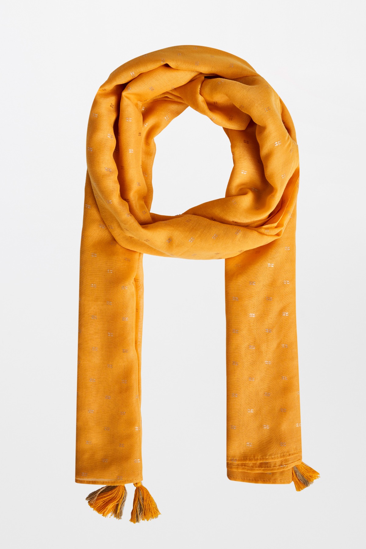 MUSTARD SCARF, , image 1