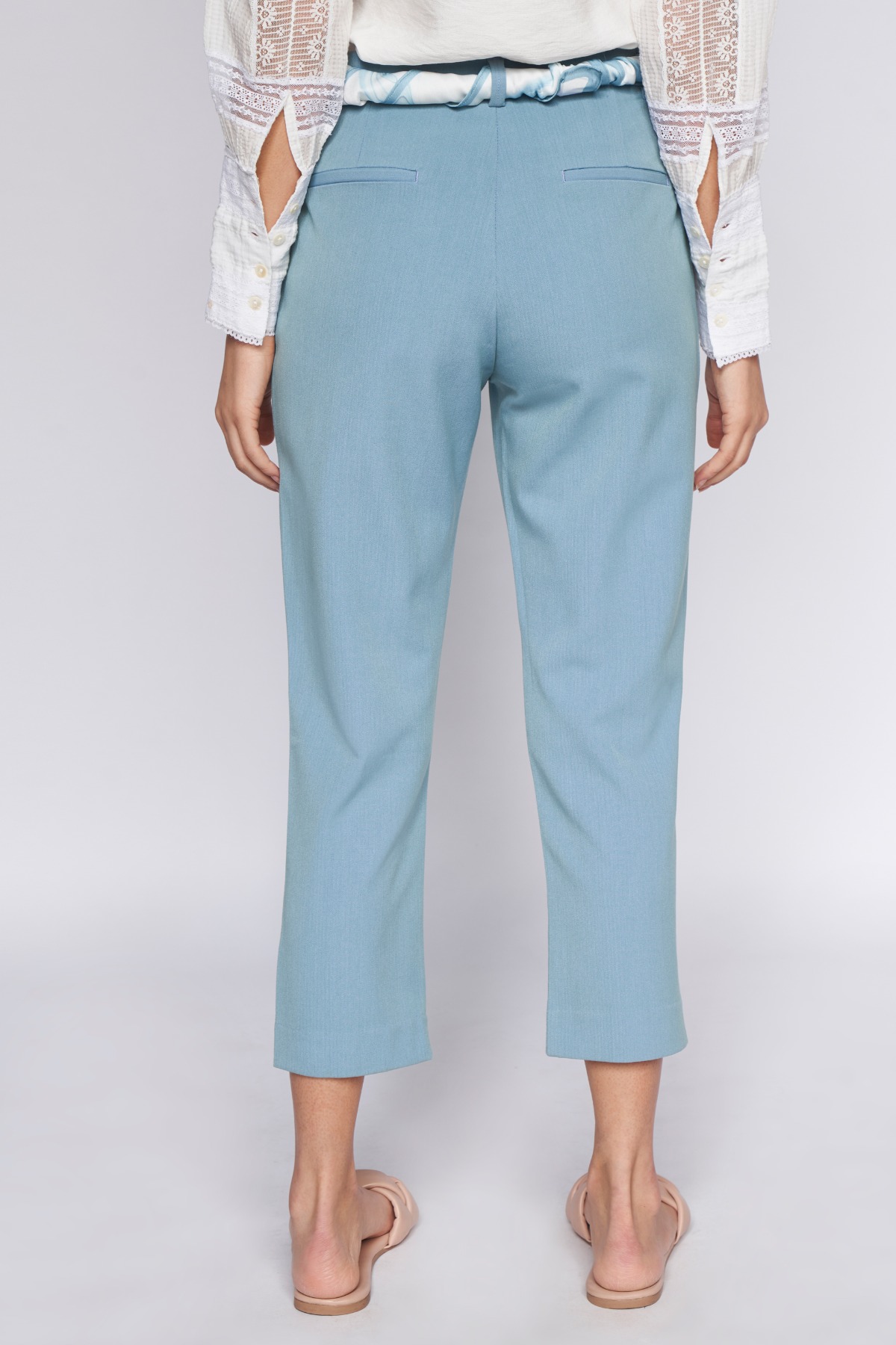 3 - Blue Solid Straight Bottom, image 4