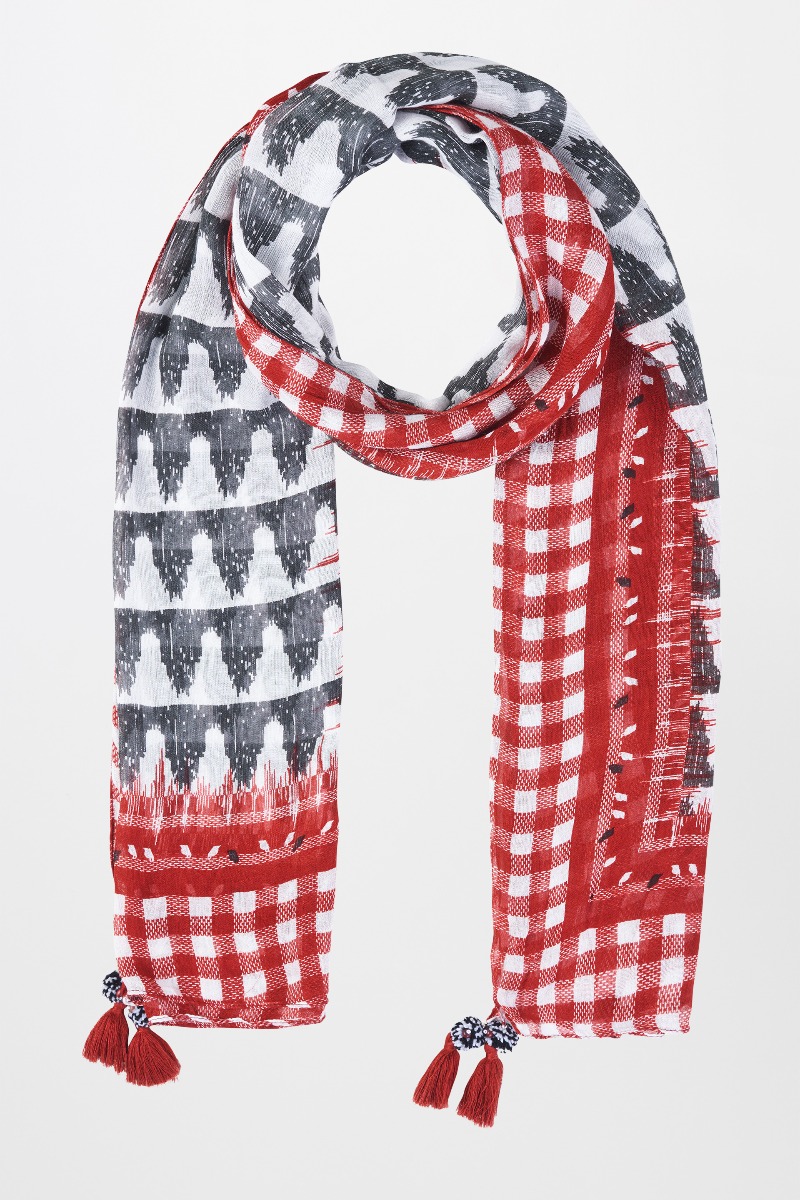 Multi Printed Stole, , image 1