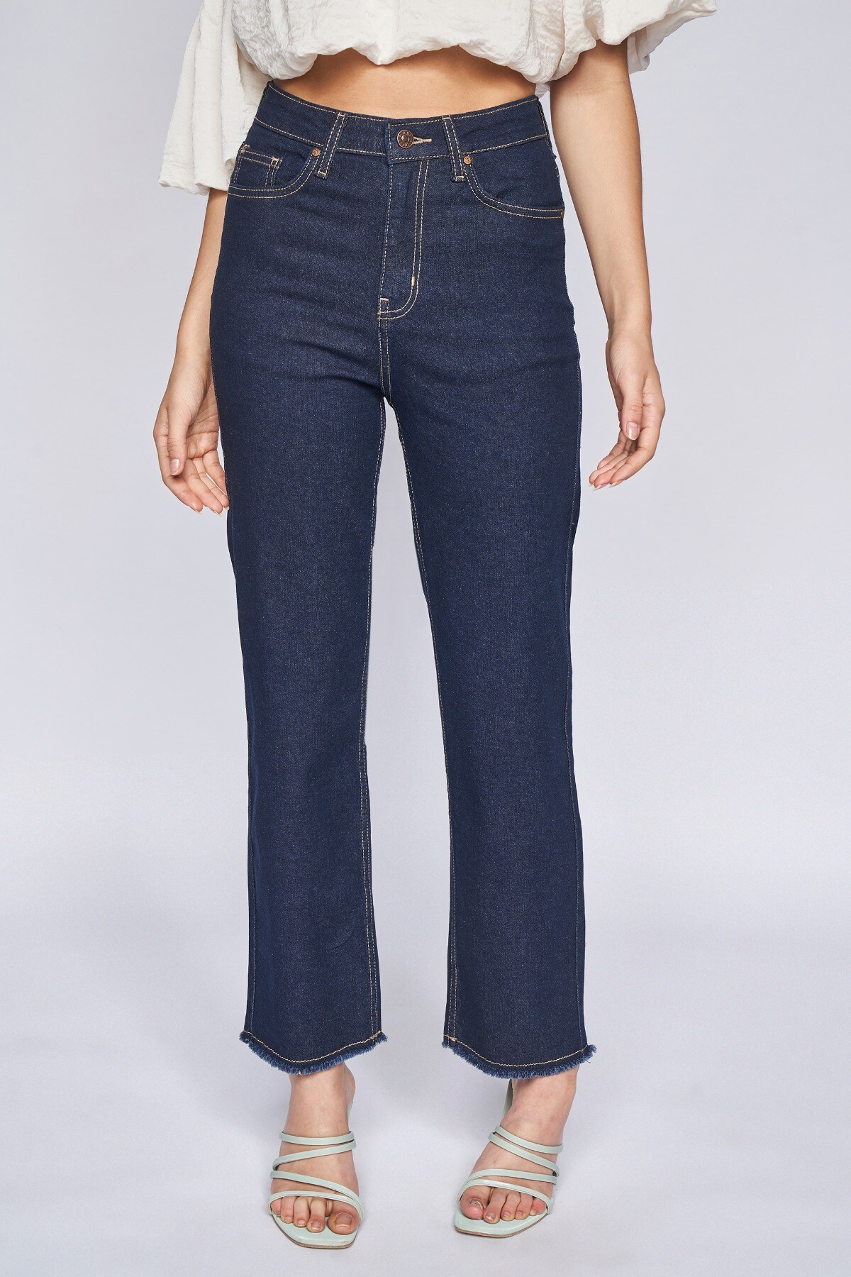2 - Indigo Solid Straight Bottom, image 1