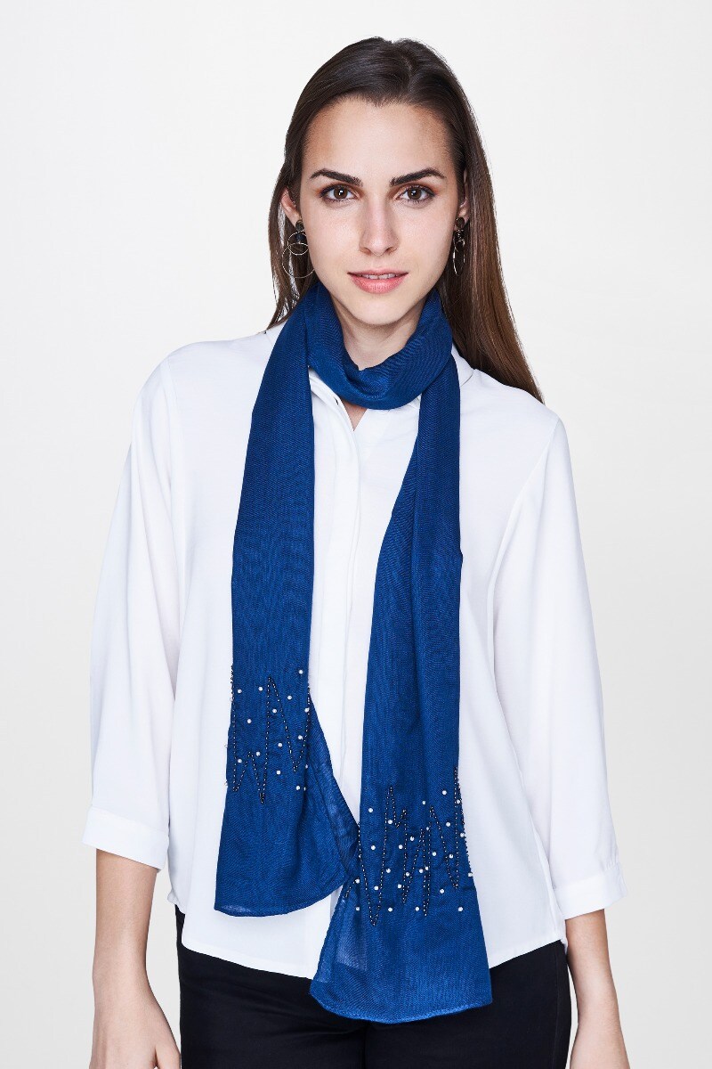 Blue Scarf, , image 1