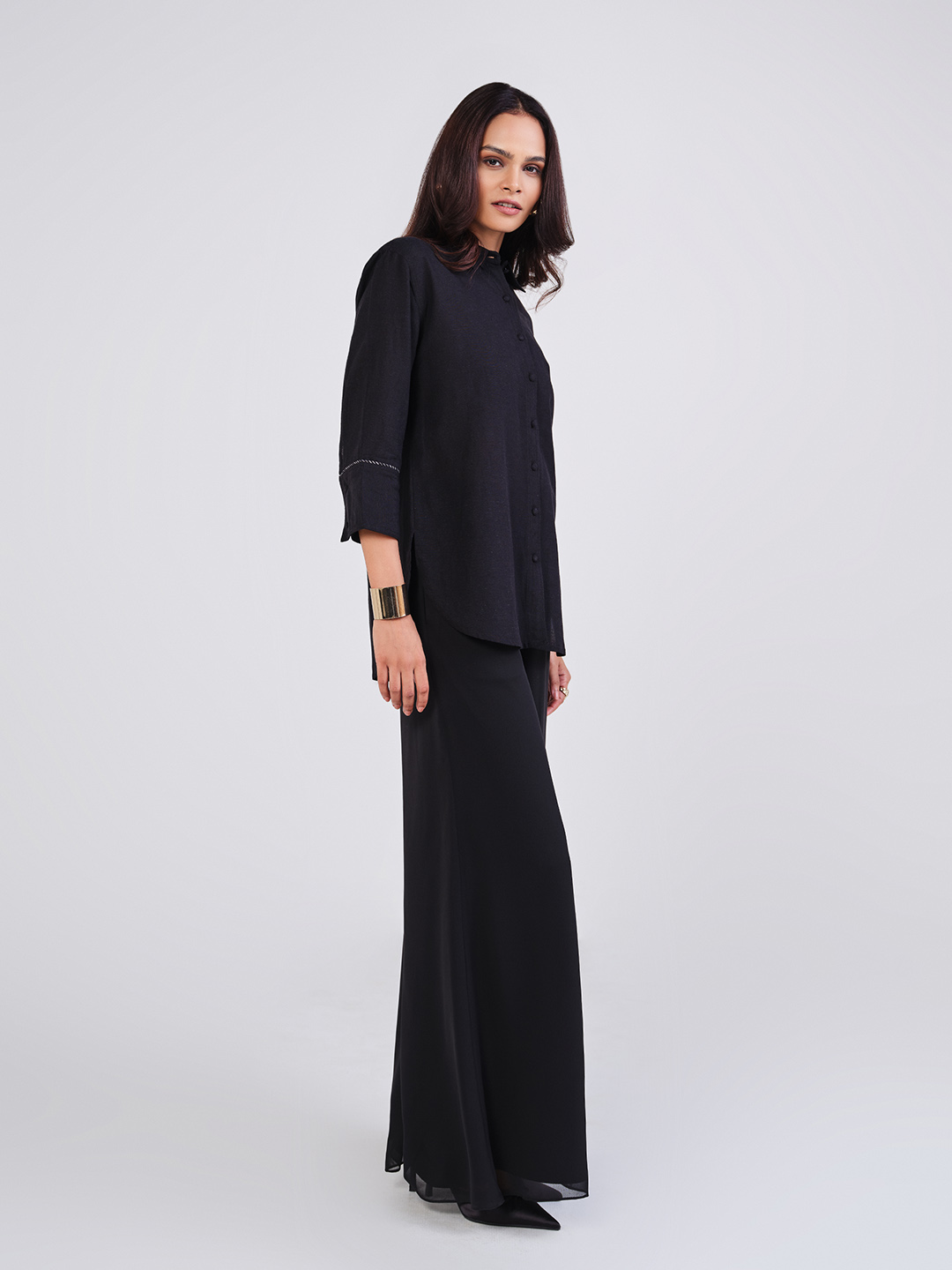 Bold Black Shirt, Black, image 4