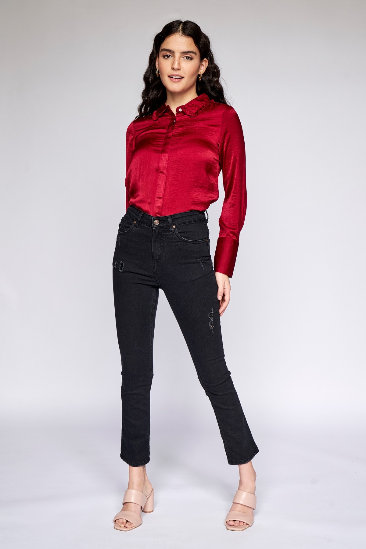 4 - Wine Solid Straight Top, image 4