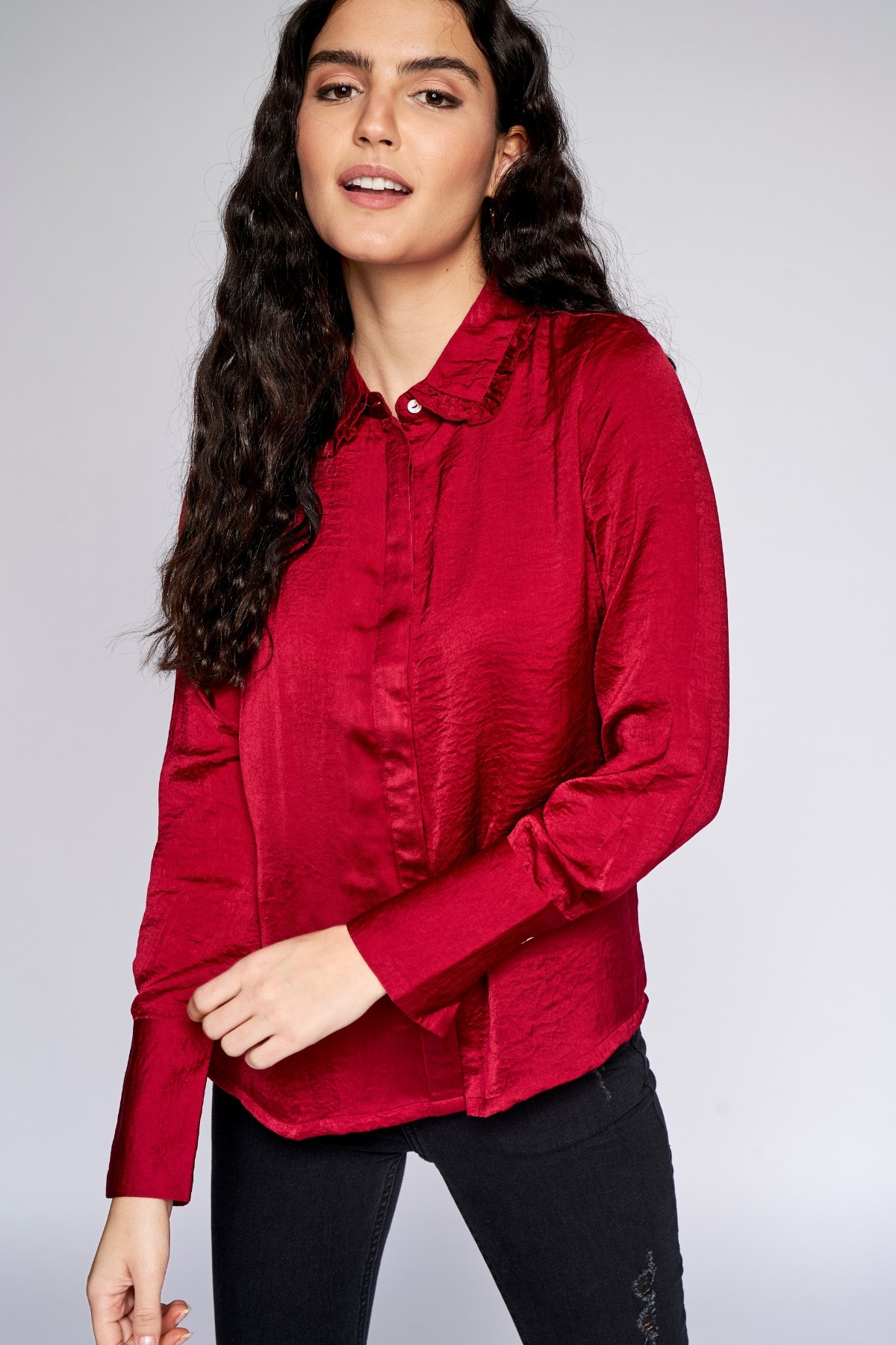 1 - Wine Solid Straight Top, image 1