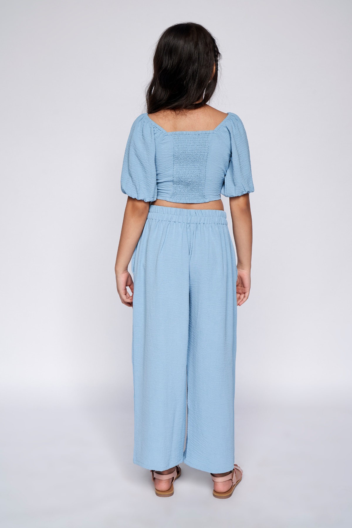 7 - Light Blue Solid Straight Set, image 7