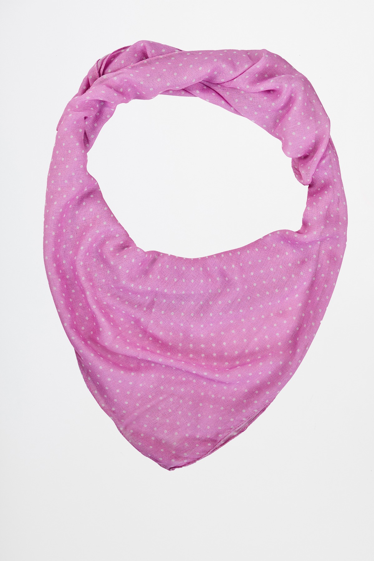 Pink Screen Print Viscose Casual Scarf, , image 1