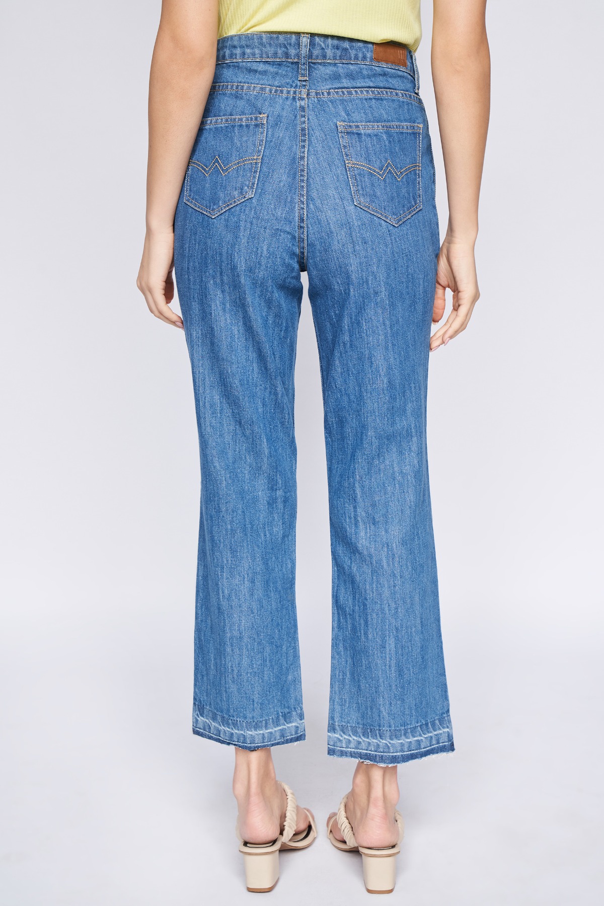 4 - Blue Solid Straight Bottom, image 4