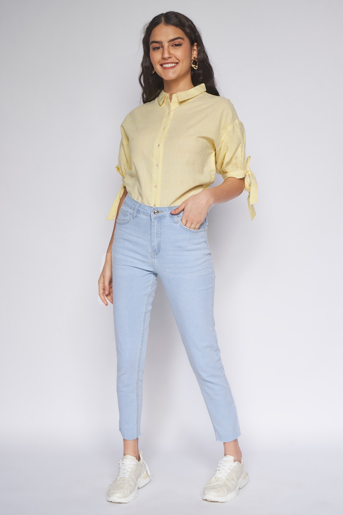 3 - Yellow Stripes Curved Top, image 3