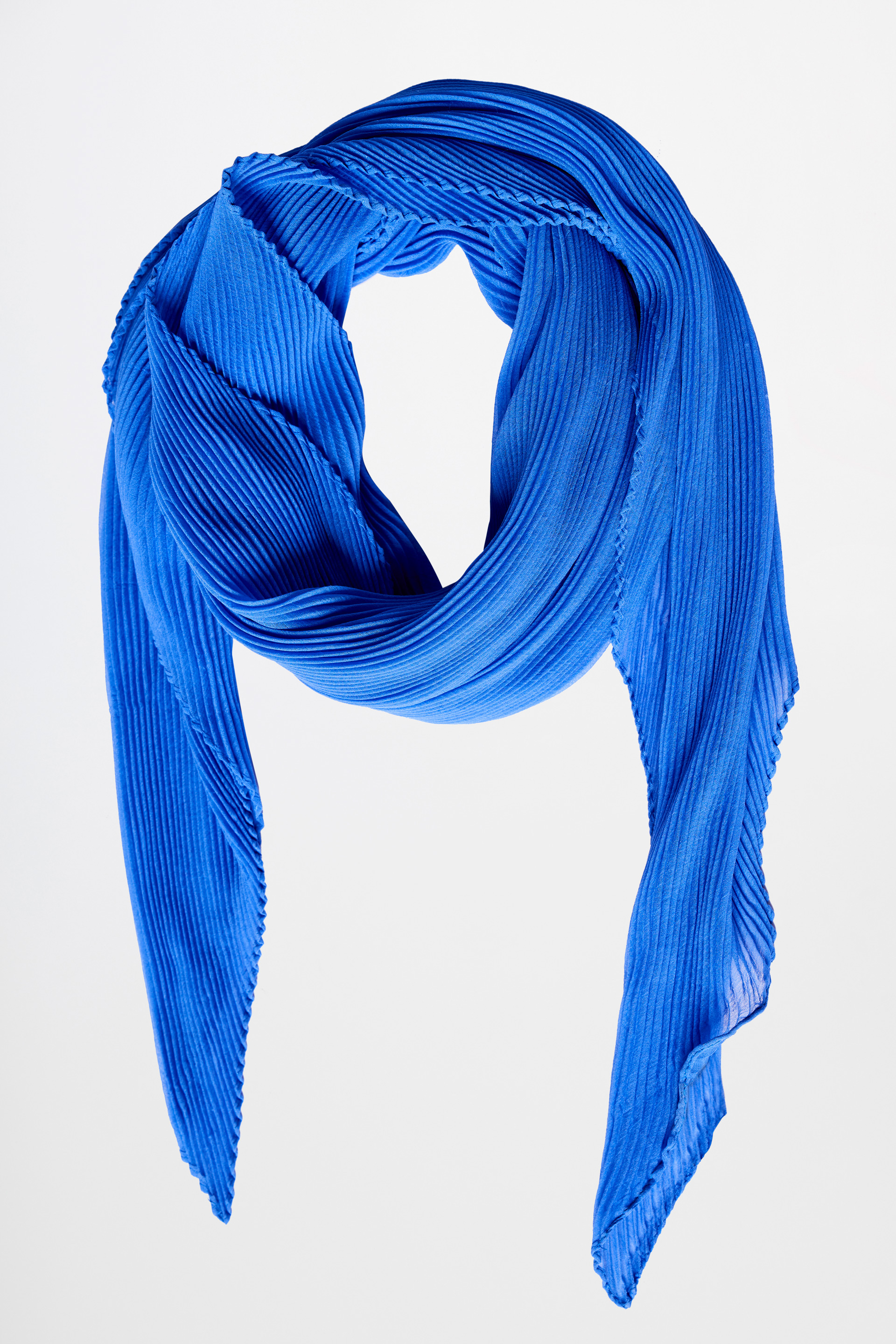 Blue Chiffon Scarf