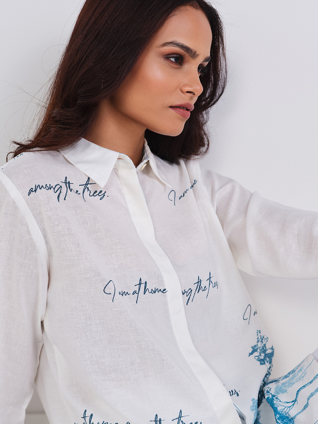 Fleur Shirt, Off White, image 2