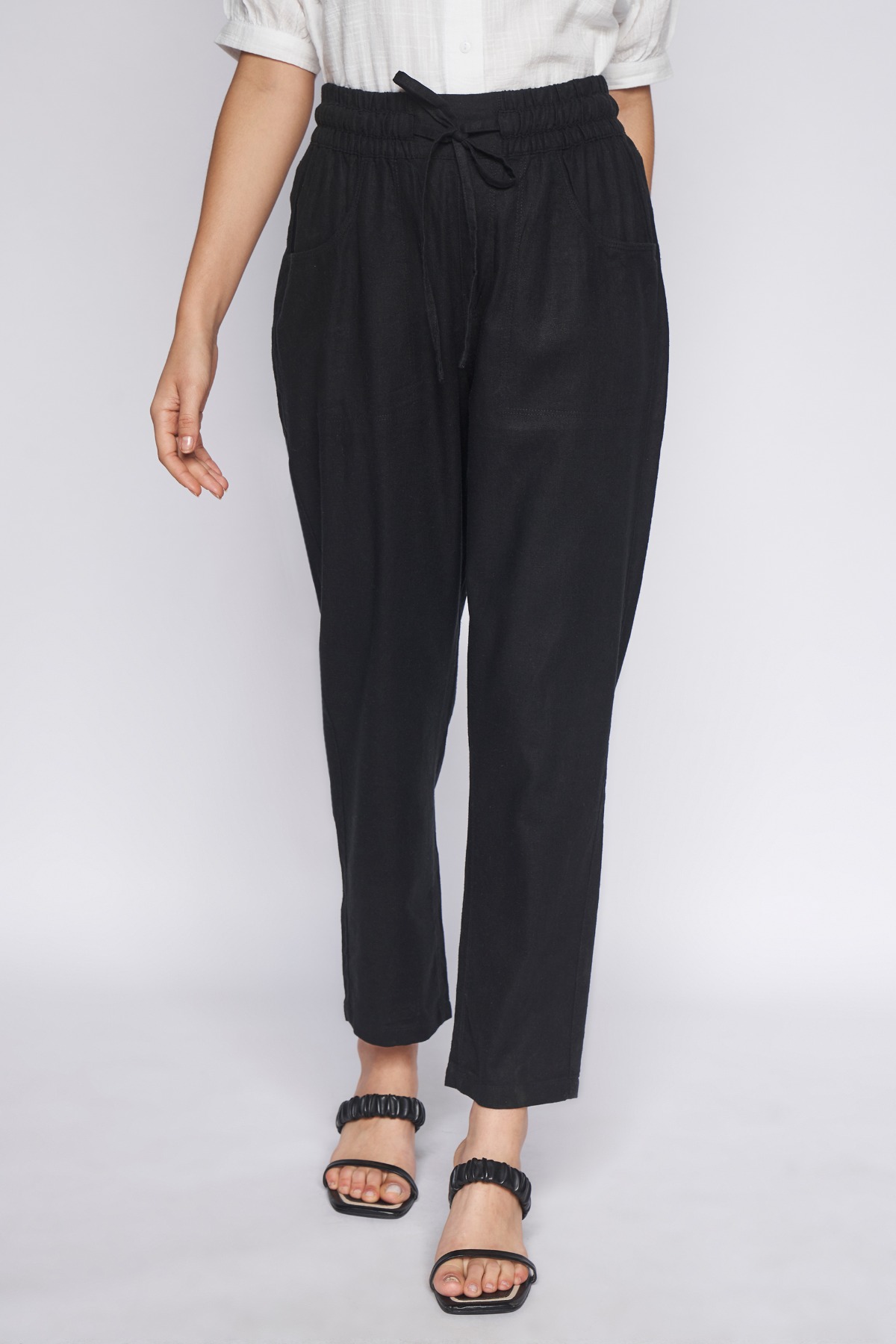 1 - Black Solid Straight Bottom, image 1