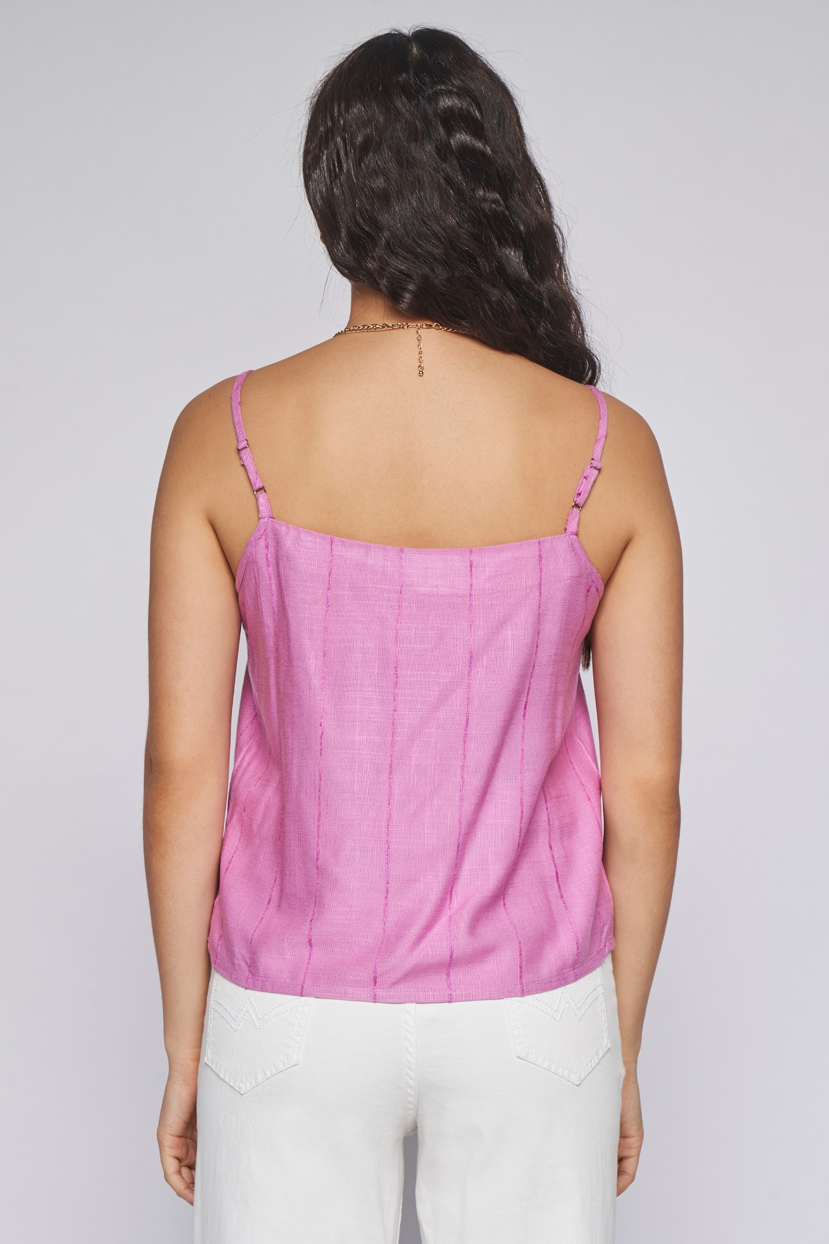 5 - Lilac Self Design Straight Top, image 5