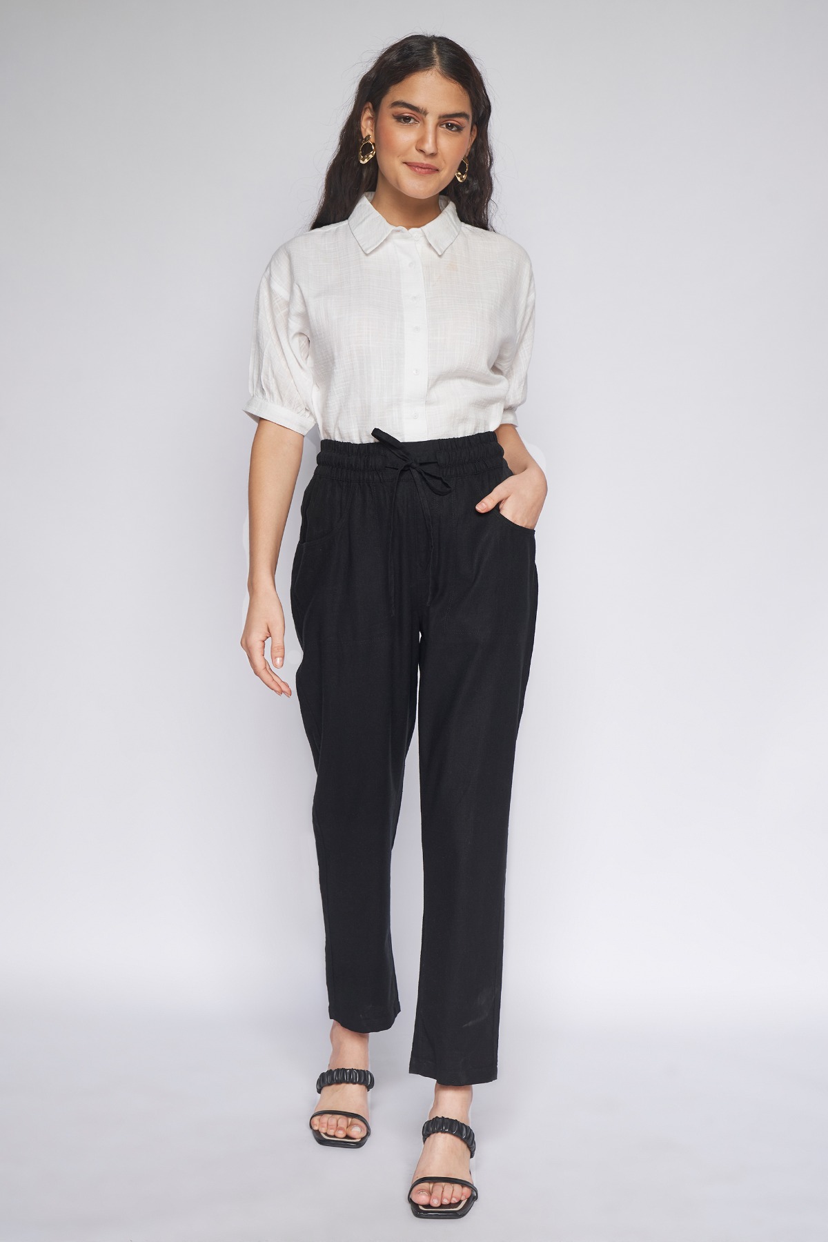 3 - Black Solid Straight Bottom, image 3